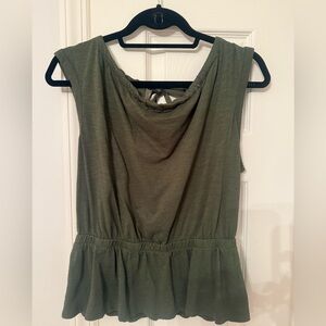 Banana Republic Olive Green Sleeveless Top